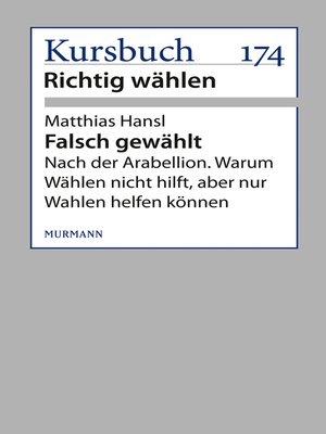 cover image of Falsch gewählt